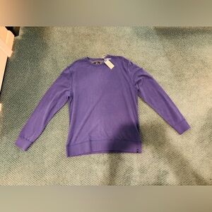 SOUTHERN TIDE NWT Navy/Purple Long Sleeve Shirt, Size Large